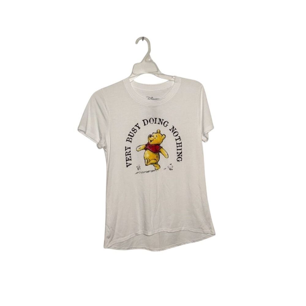 Disney Winnie the Pooh White T-Shirt Medium Unisex